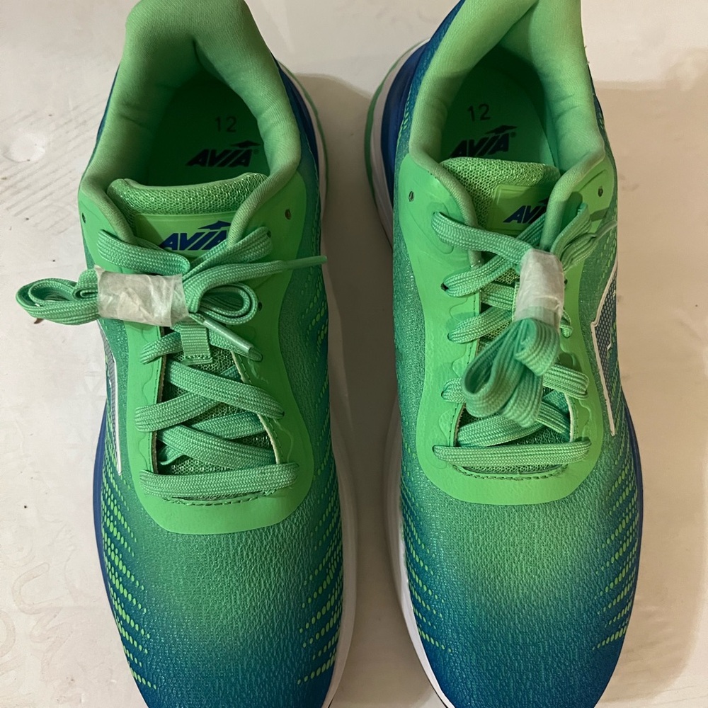 Avia Lime Green and Teal Sneakers Size 12